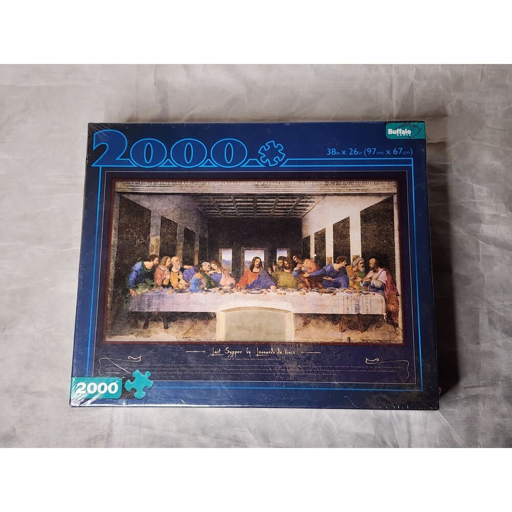 “Last Supper” by Leonardo da Vinci 2000 Piece Jigsaw Puzzle Buffalo Games 3x2 ft